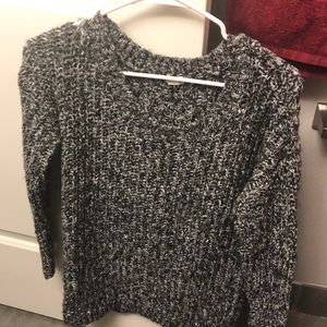 Black and white sweater